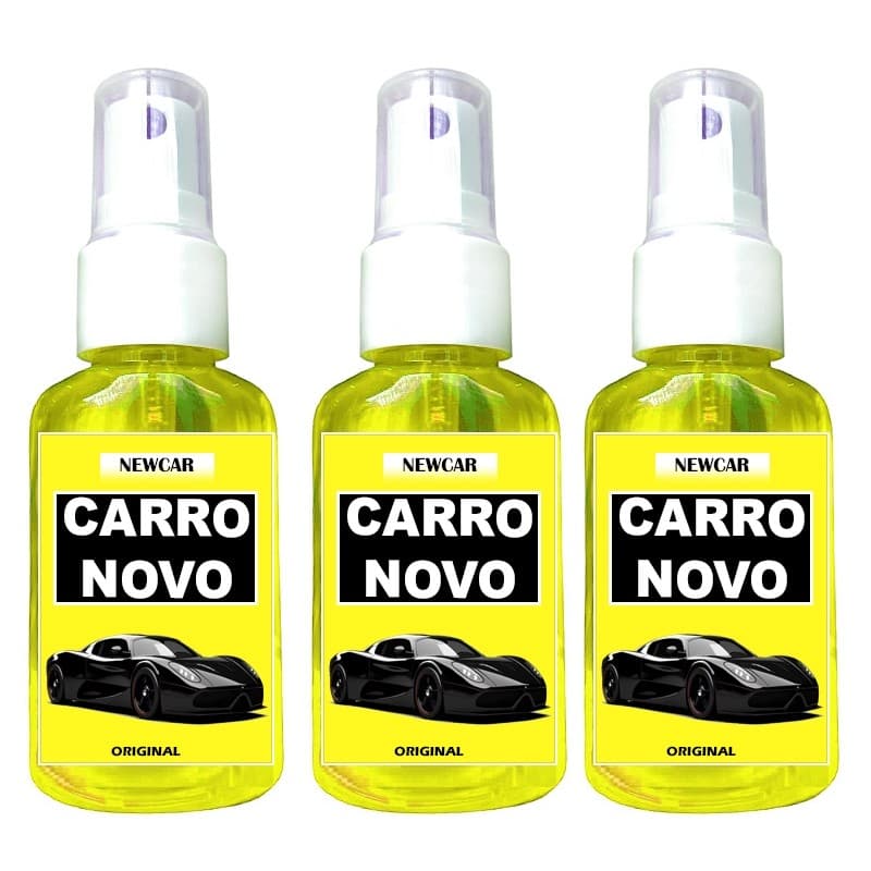 Cheirinho Spray CARRO NOVO Automotivo para Carro NEWCAR Concentrado