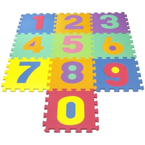 Tatame Infantil Em Eva Númerico 10 Pç 30x30 Grosso Original