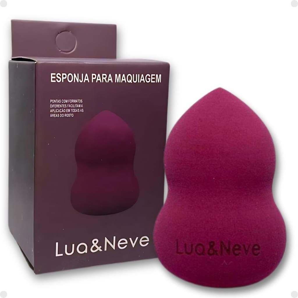 Esponja Para Maquiagem Lua e Neve Cilindrica