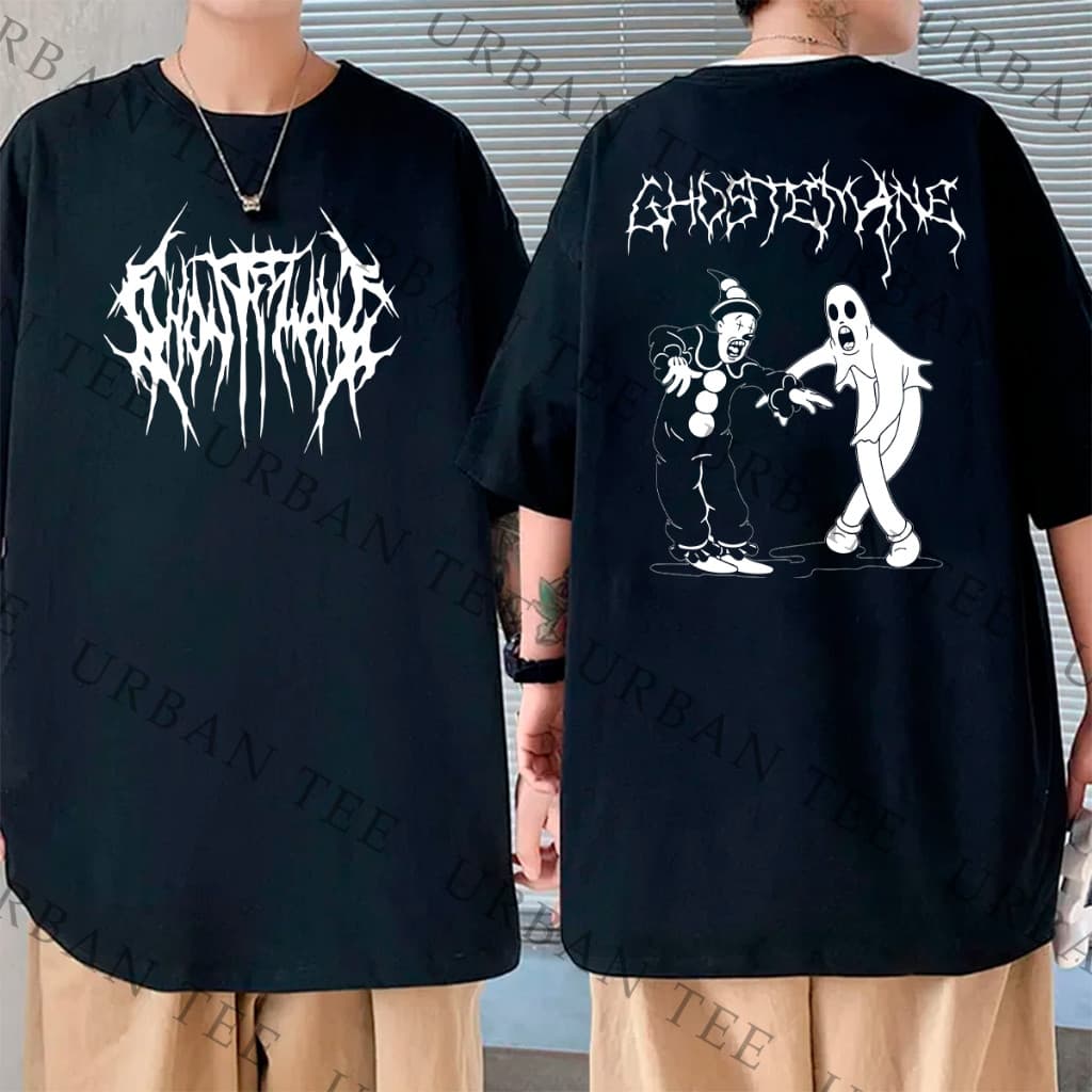 Camiseta Basica Algodao Ghostmane Palhaço Koko Ghost Gotico Punk Unissex