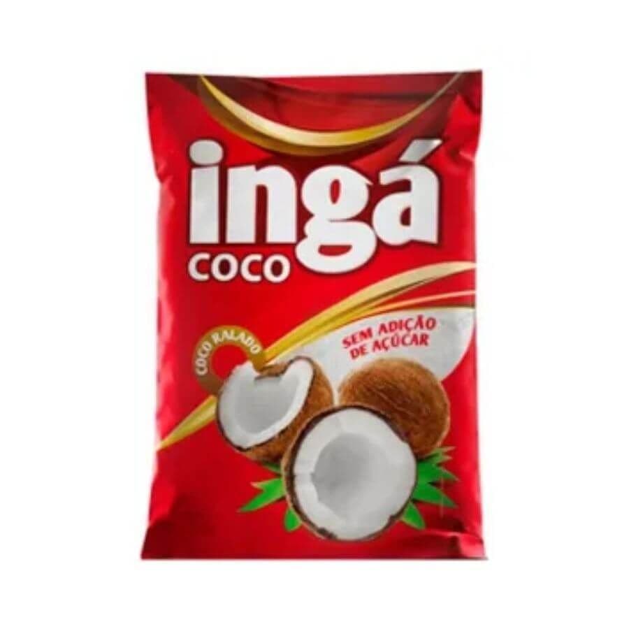 Coco Ralado Flocado s/ Açucar 500 gr Inga Coco