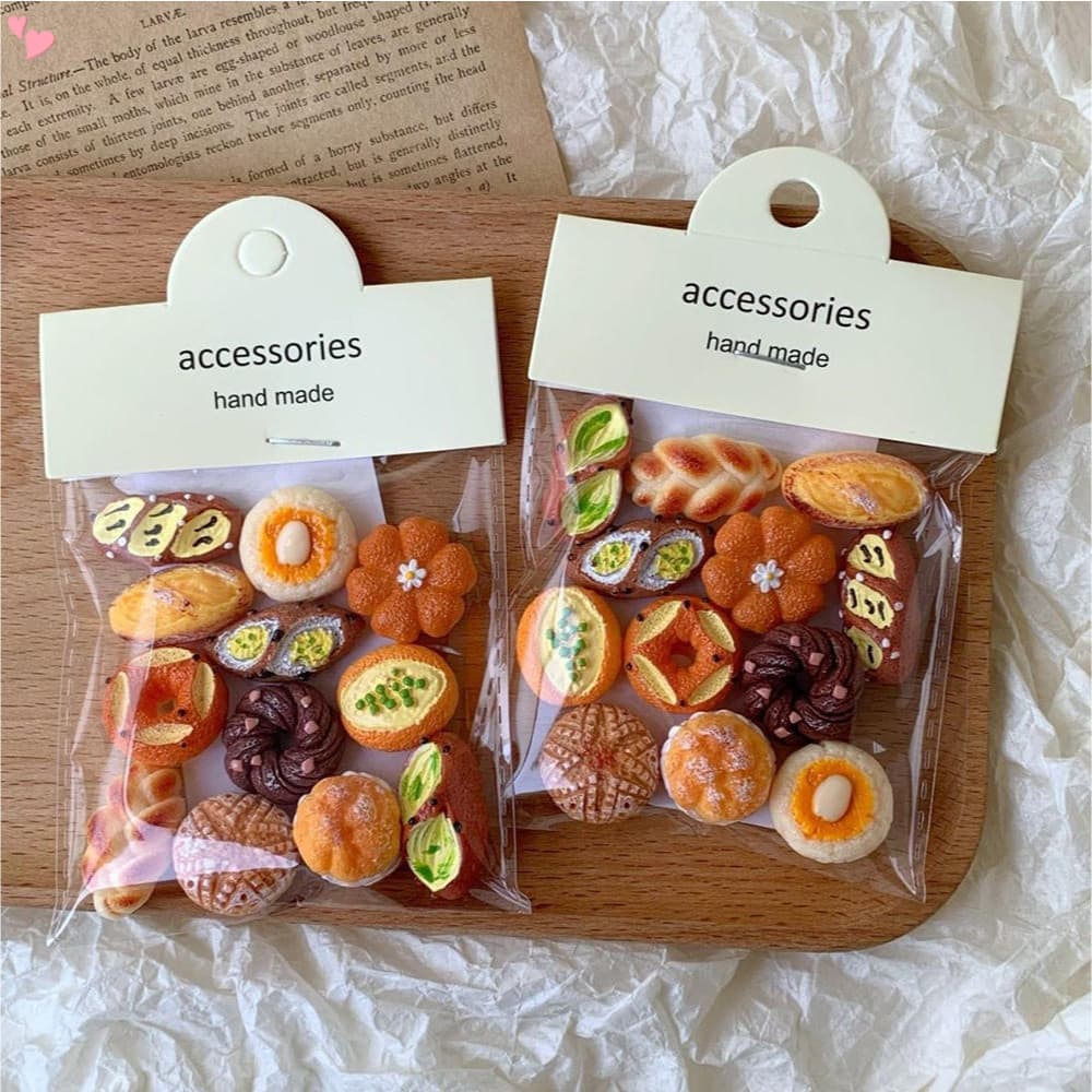 Conjunto De Ímãs De Geladeira-Mini Ímã Com Tema De Pão Acessórios Magnéticos Fofos Para Pequenos Decorativos De Cozinha