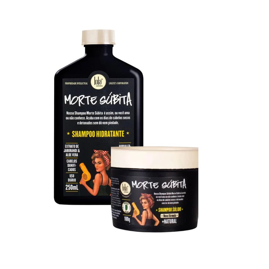 KIT Shampoo Morte Subita com Shampoo Sólido + Shampoo Hidratante