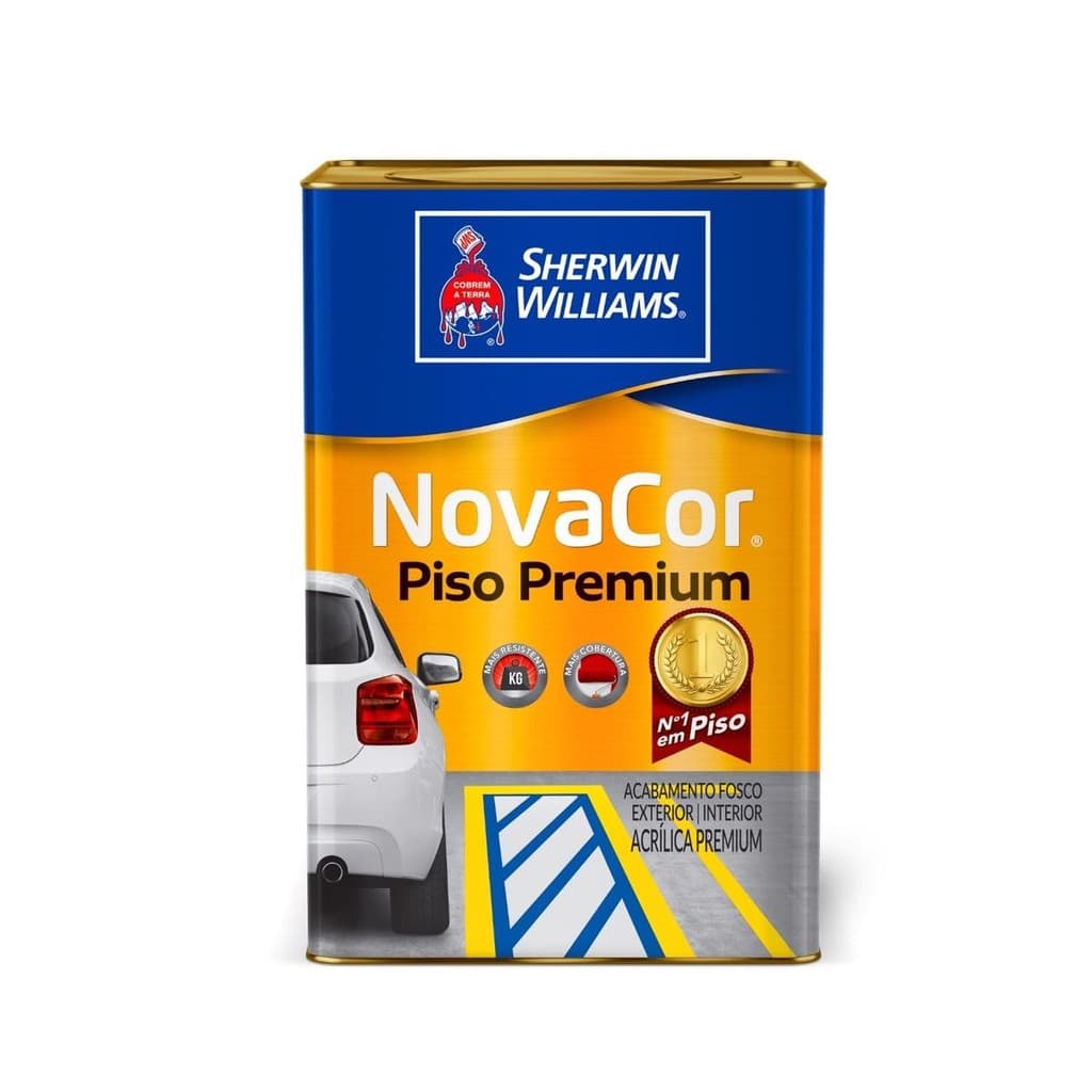 Tinta Piso Premium Novacor Sherwin Williams 18l Cores