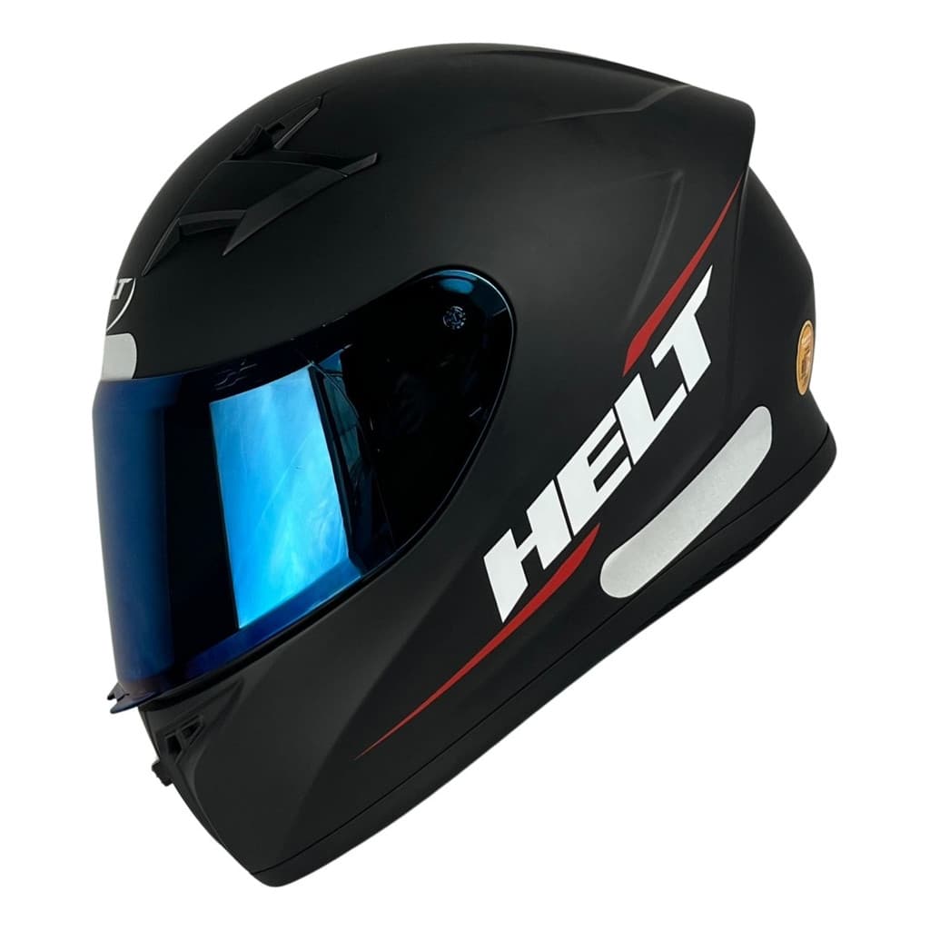 Capacete Helt Polar Preto Com 2 Viseiras Cristal + Extra Cor