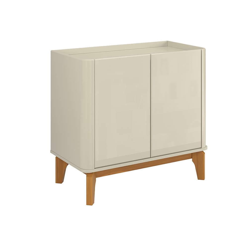 Buffet Aparador Flip 0,90 2 Portas Sala - 3 Cores