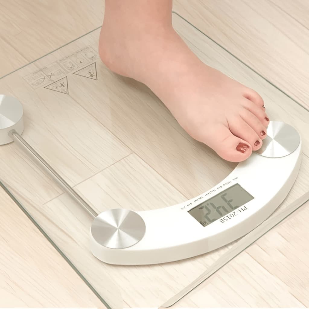 Balança Digital Vidro Peso Corporal Equipamento Kilo Fitness Fita Analisador Gordura Emagrecer