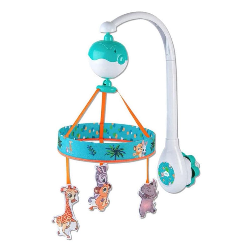 Móbile Musical Giratório de Berço Madagascar Baby – Animais Coloridos para Bebê com Som Suave - Zoop