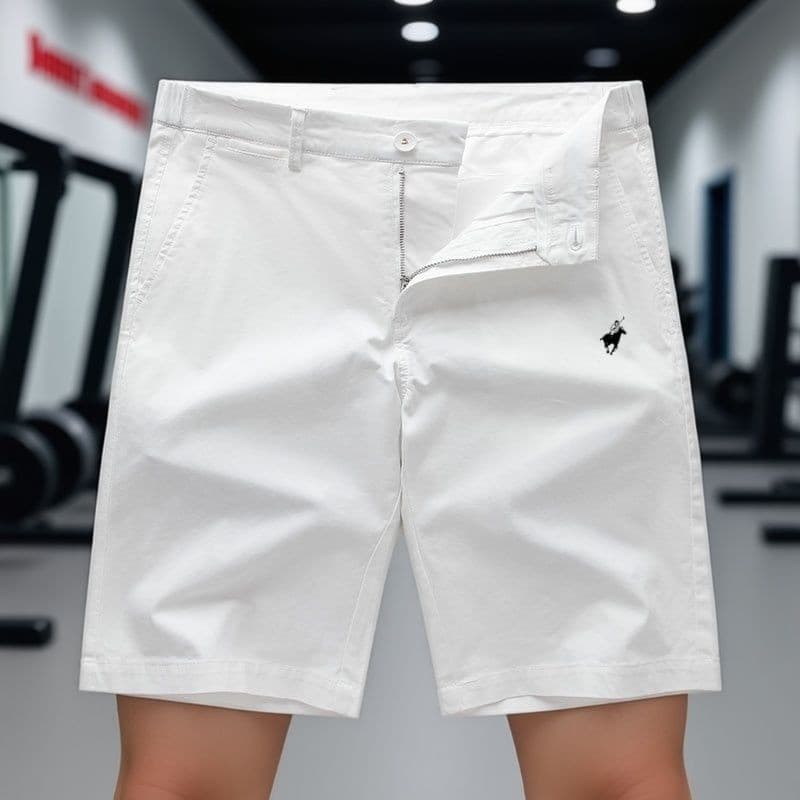 Shorts de algodão puro respirável moda All-Match calças cortadas homens Paul Street Wear nova temporada algodão calças c