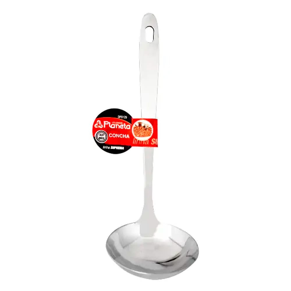 CONCHA SUPREMA AÇO INOX GRANDE 9,3x2,9x25cm DP0129 PLANETA