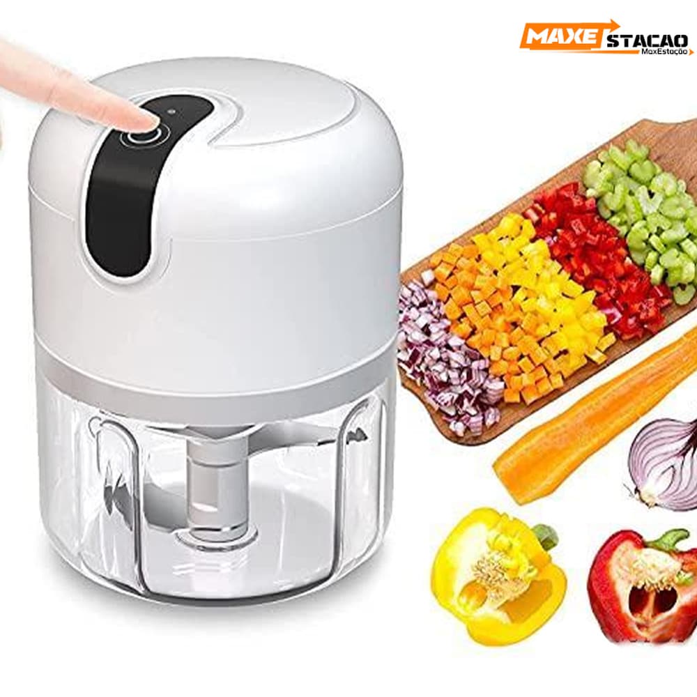 Mini processador elétrico sem fio 250ML Gourmet Garden Alho Usb Moedor de alho