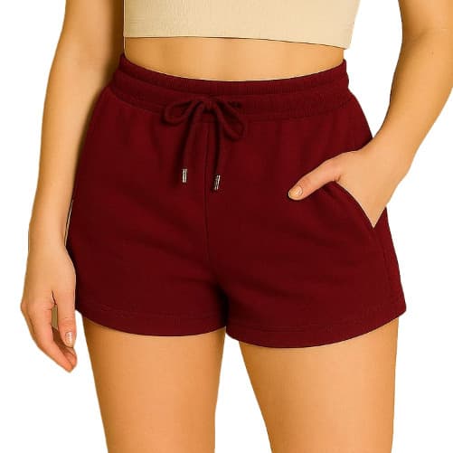 Short Moletom Feminino Moletom Super Confortável