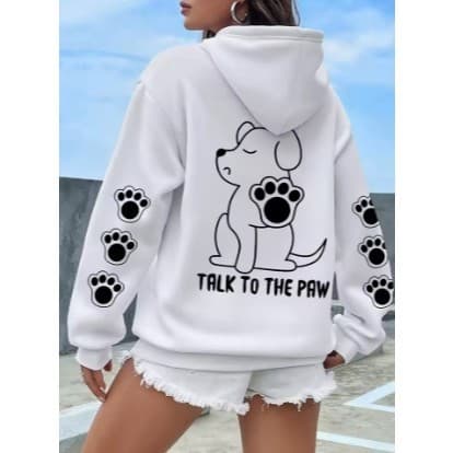 Moletom Blusa de Frio Casaco Feminino Cão  Fale Com Minha Pata Novo!