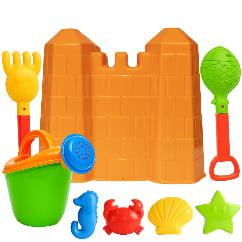 Kit Castelo Com Regador Brinquedo de Praia Beach Play Usual 431