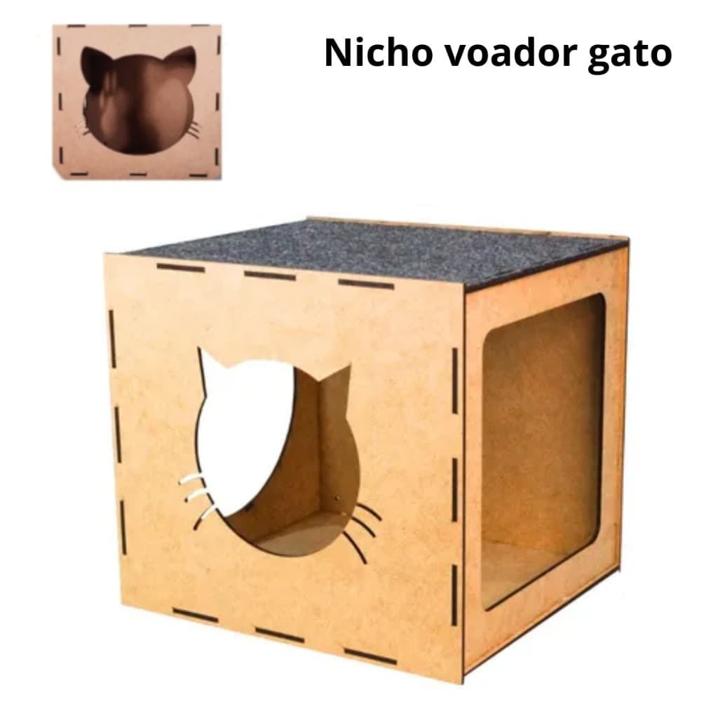 Casa para Gato Nicho para Gato Toca de Gato Playground para Gato Cama de Gato Espaço Pet Cama Pet
