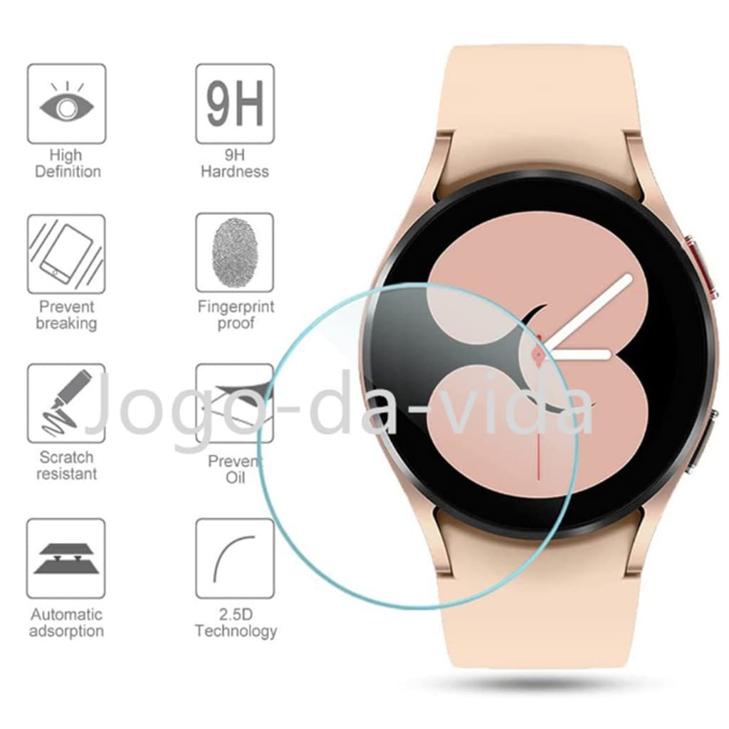 pelicula de vidro temperado para samsung galaxy watch 4 5 6 pro classic 40mm 44mm 45mm 42mm 46mm 43mm 47mm watch4 watch5 watch5 pro watch6 DK store DK store