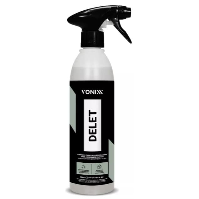 Delet Limpador Automotivo De Borrachas E Pneus 500ml Vonixx.