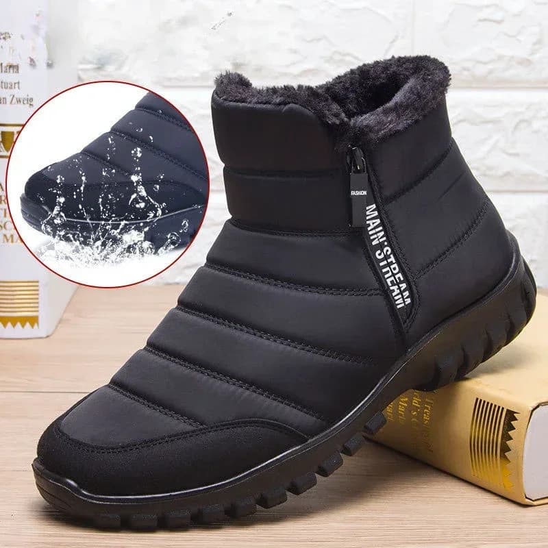 Inverno Masculino Tornozelo Botas De Neve À Prova Dwaterproof Água Antiderrapante Sapatos Para Homem Casual Manter Quent