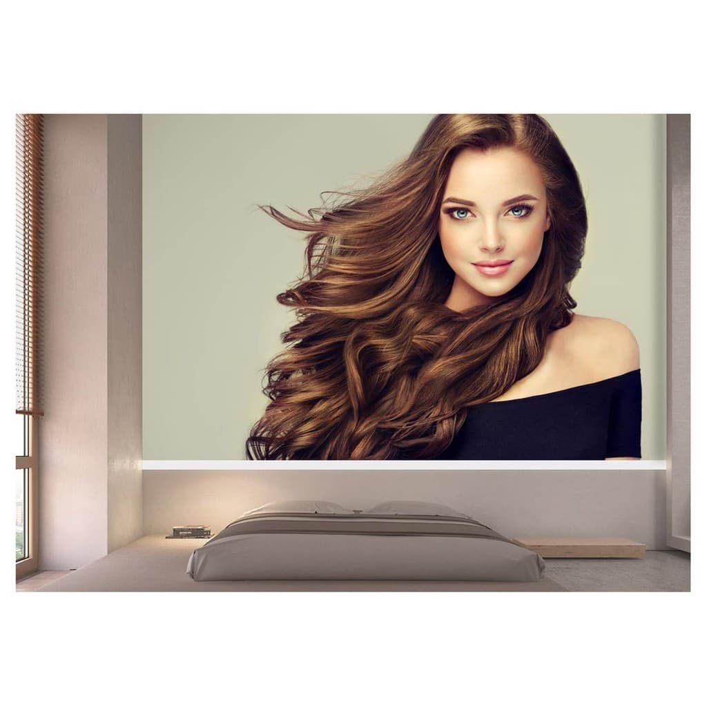 Adesivo de parede Salão de beleza cabelo cabeleireira corte  papel de parede m² SLB 028