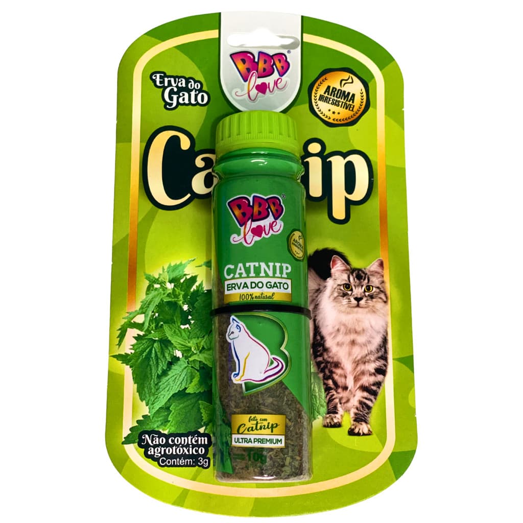 Catnip Erva Do Gato Premium 100% Natural Sem Agrotóxico 10g