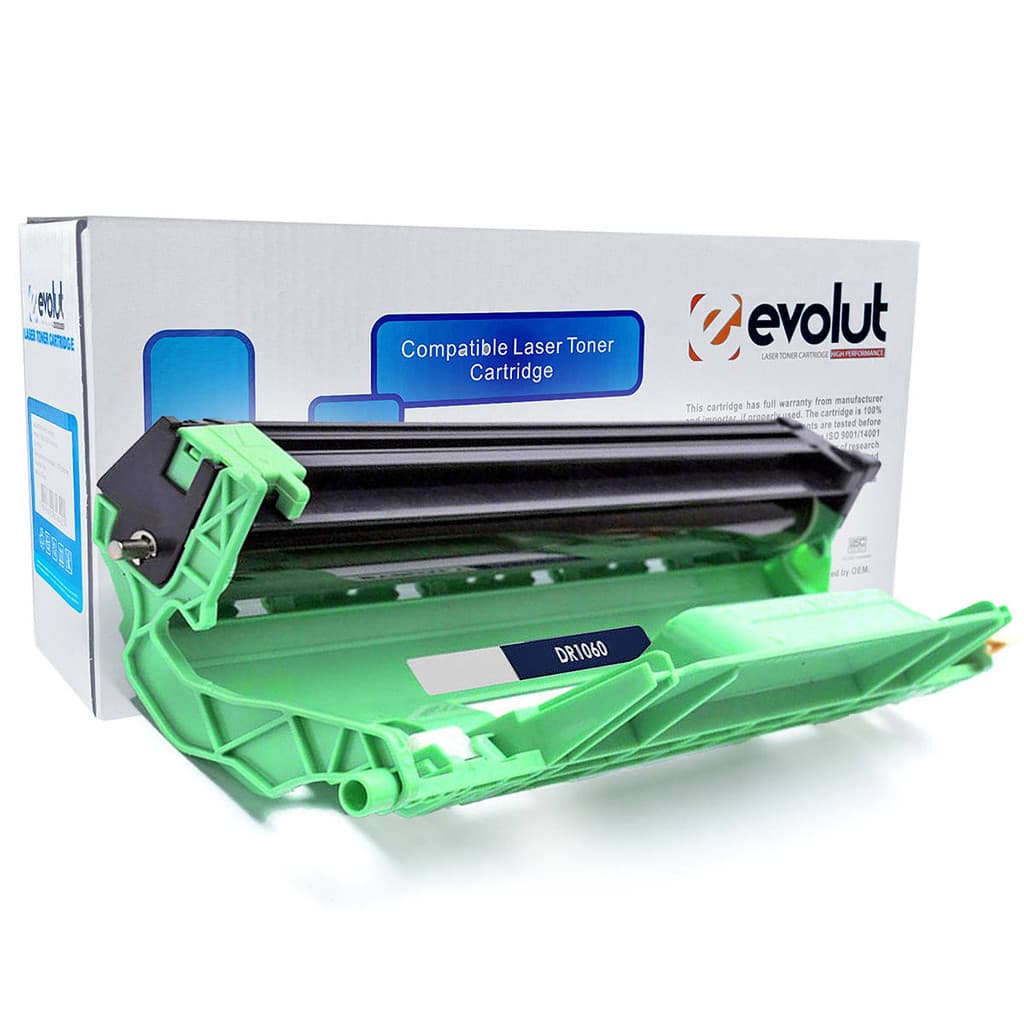 Fotocondutor Compatível com DR1060 Preto Evolut para DCP-1617nw HL-1212w HL-1210w DCP-1612w 1060
