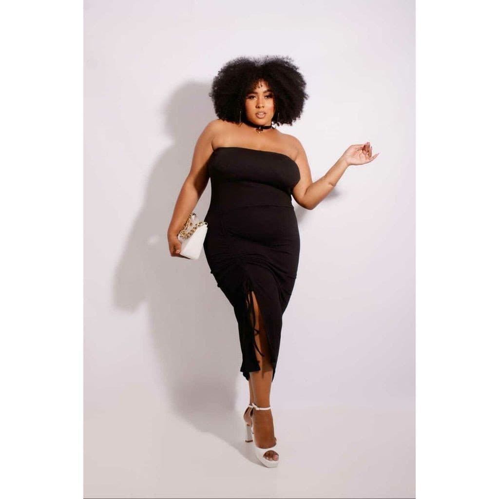 Vestido Plus Size Midi Ciganinha Tam. 46 48 Ombro a Ombro Babado No Decote Festa Balada Moda plus size