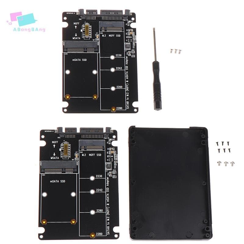 Abongbanghn NGFF Para SATA 3 Gabinete HDD Externo Adaptador MSATA SSD M . 2 Placa Adaptadora De Protocolo