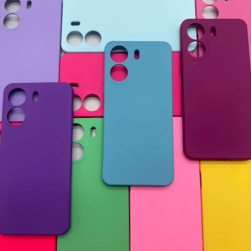 Capa Capinha de Celular - Redmi 13C/Poco C65  - Xiaomi Silicone Aveludado Capinha Case