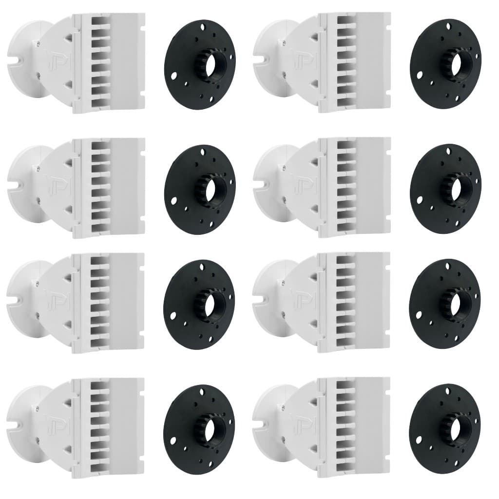 8 Guia De Onda Qvs 1214 Vpk 1 Polegada Aluminio + Adaptador Som Automotivo Som Profissional