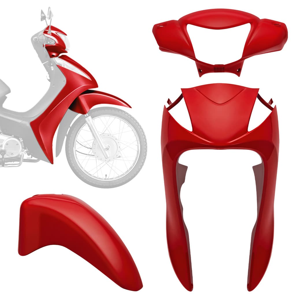 Kit Carenagem 3 Peças Pro Tork Biz 125 2011/13
