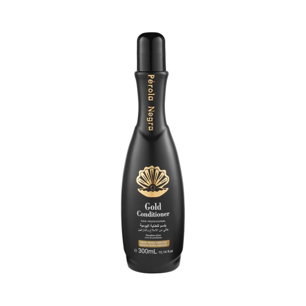 Gold Condicionador, Controla o frizz e mantém o cabelo liso 300ml - Pérola Negra