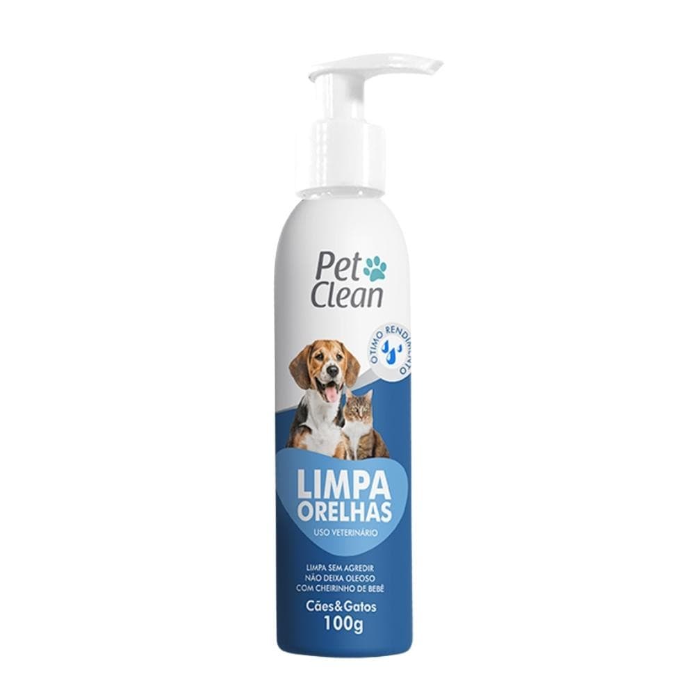 Pet Clean Limpador Ouvido Orelha 100g Cãs Gatos Pet Shop