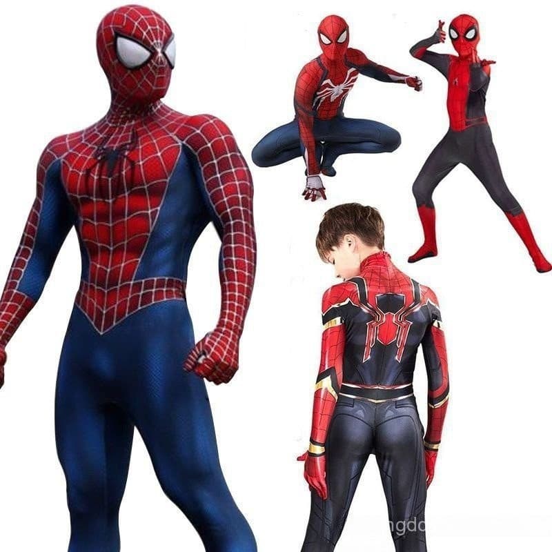Fyathm Raimi Homem-Aranha Fantasia Adultoo Crianças Cosplay Festa de Halloween F7UH