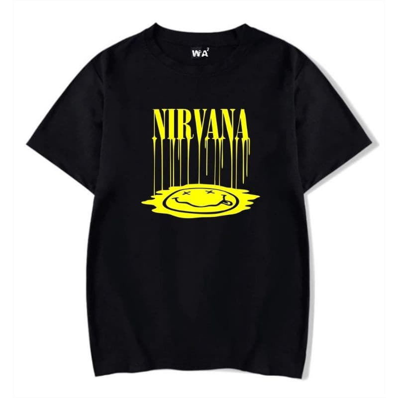 Camiseta Camisa Baby look Nirvana camiseta feminina algodão t-shirt Tumblr Premium Envio Imediato