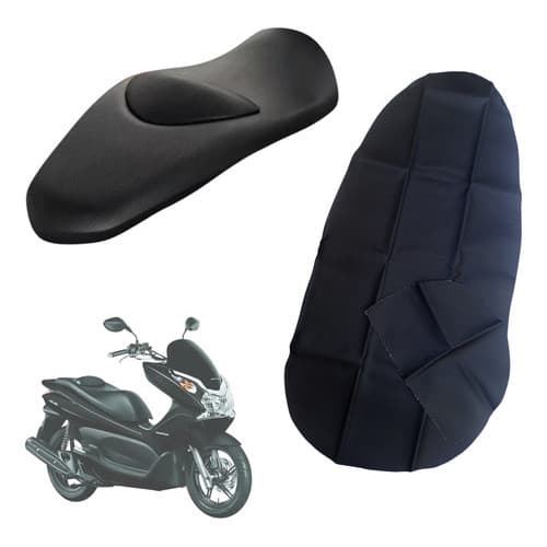 Capa Para Banco Moto Mod. Original Pcx C/encosto 14/15 Preto