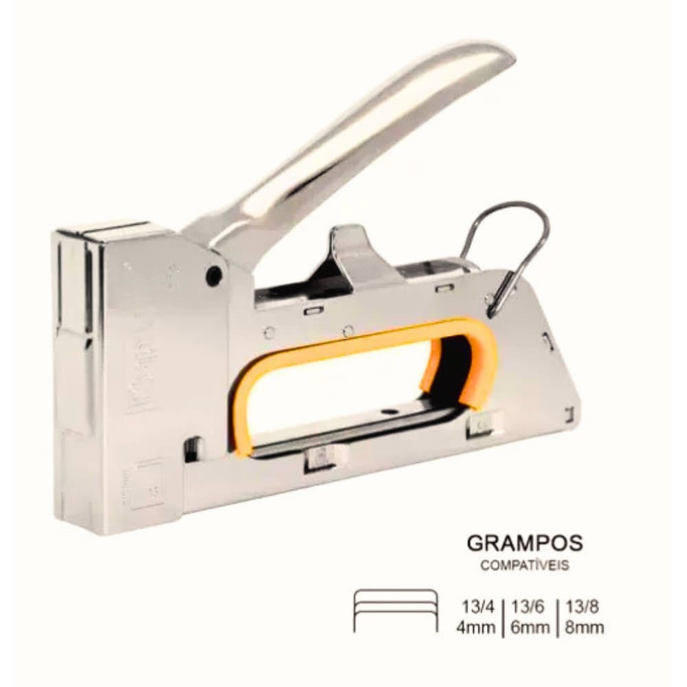 Grampeador Para Tapeceiro 13/4-6-8 Manual Para Trabalhos Profissionais