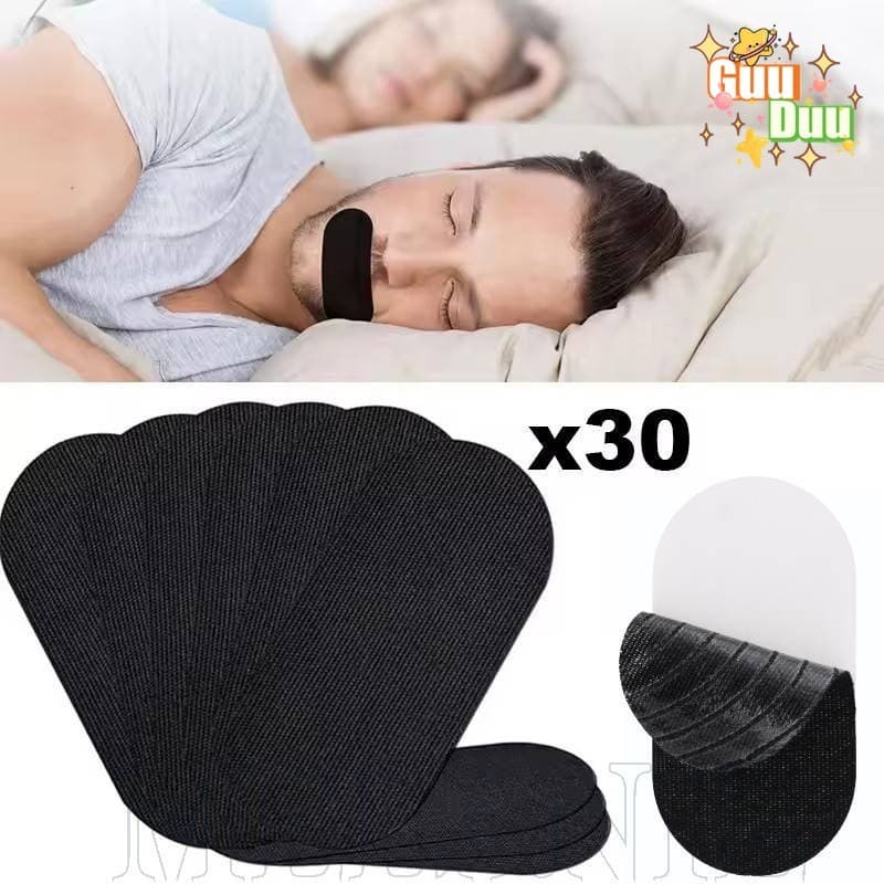 [Guudu] Fita Bucal Anti-Ronco-Tiras De Boca Para Dormir Melhor-Tira De Sono Suave Evitar Viagens Em Casa-Adesivos Respir