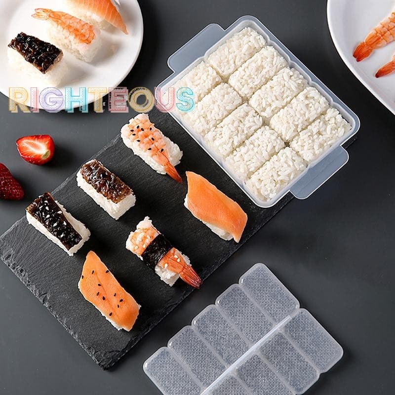 Rightrous 5/10 Grades Molde De Arroz Sushi Antiaderente Caixa De Armazenamento De Pressão Almoço Ferramenta DIY Casa Coz