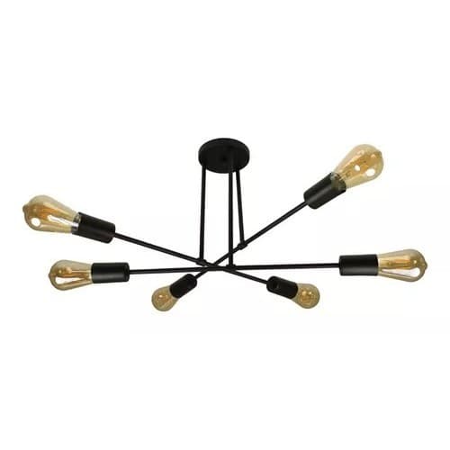 Luminária Pendente Lustre Sputnik 6 Lâmpadas Moderna sala cozinha quarto Área Gourmet