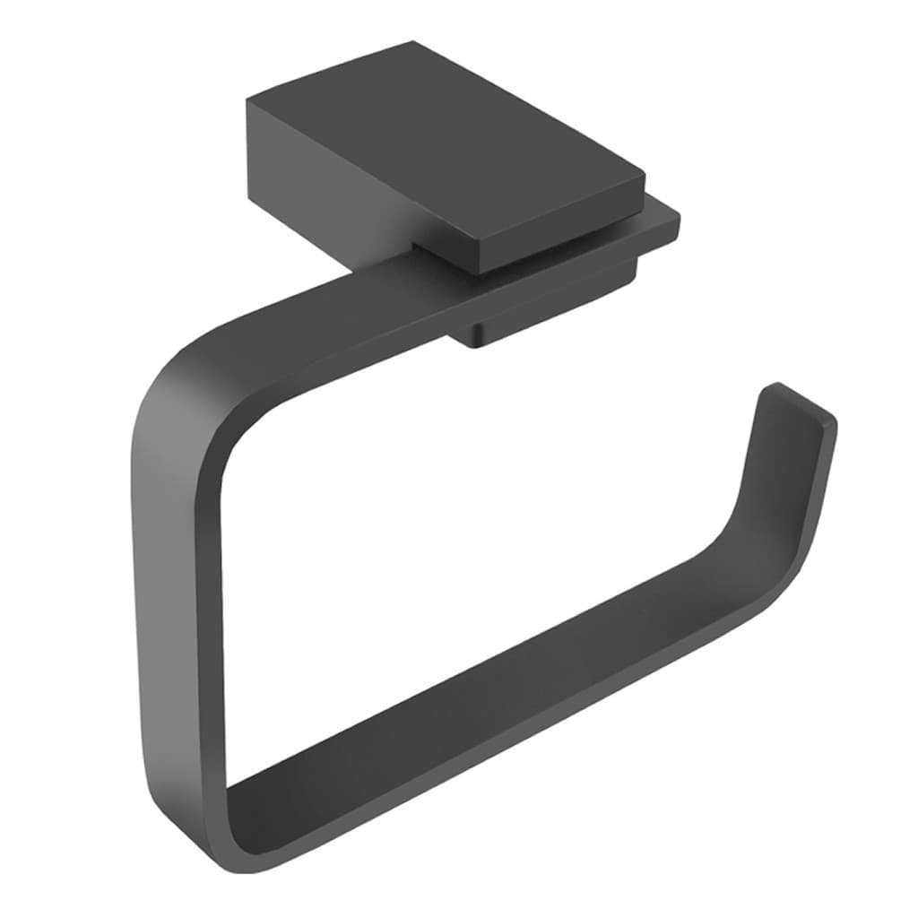Porta Papel Higiênico Banheiro Preto Black 100% Metal