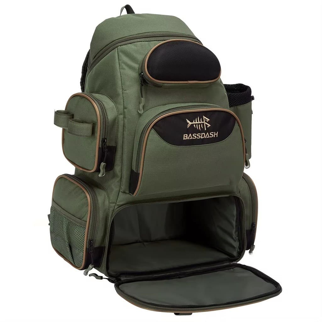 Mochila para Pesca Multifuncional Profissional Bassdash Super Resistente Espaçosa Tamanho G