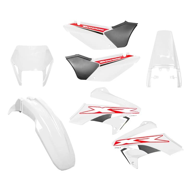 Kit Plástico Tornado Xr 250 Amx Completo Branco