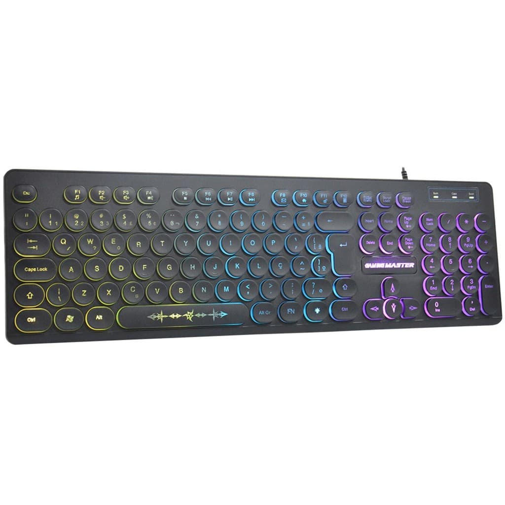 Teclado Gamer Kmex STEAMPUNK KM76 Com Led RGB - K-mex