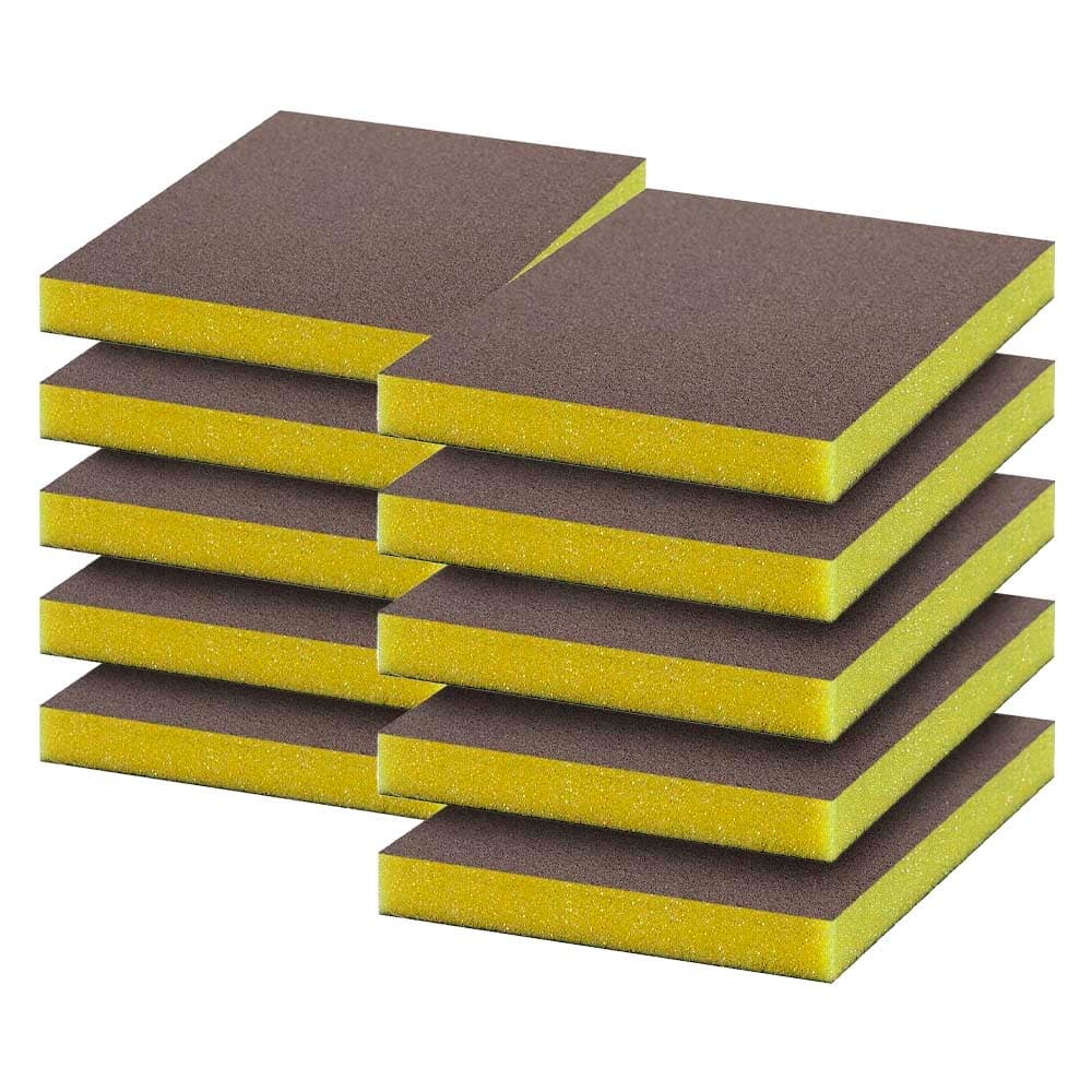 Kit 10 Esponjas 98 X 120mm Ultrafino 250 para Polimento Amarela - Bosch