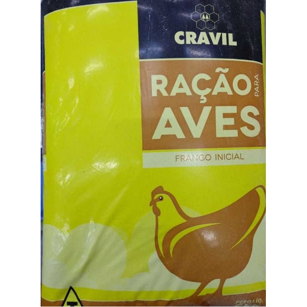 RAÇÃO PARA  AVES FRANGO INICIAL FARELADA 5KG CRAVIL