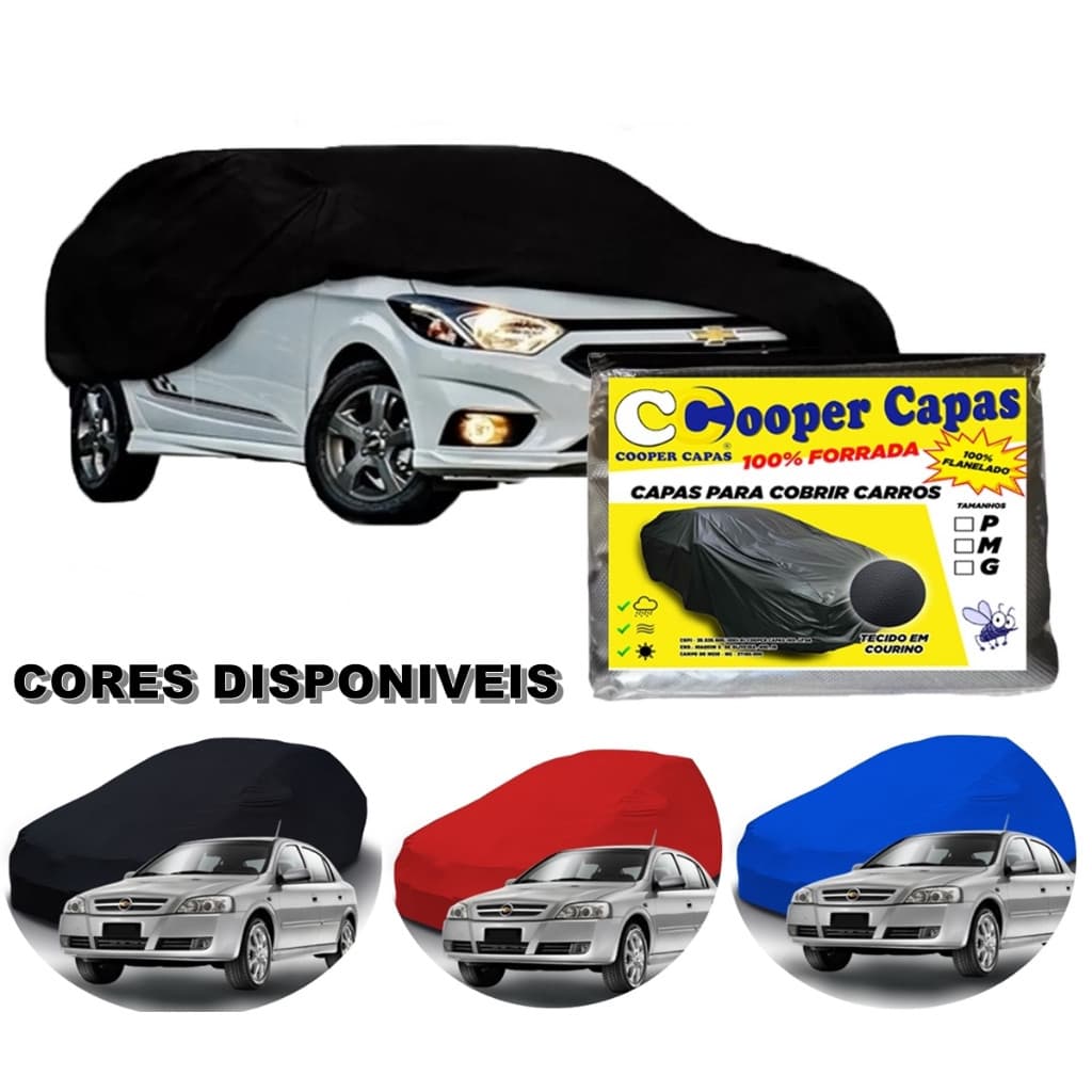 Capa De Cobrir Carro De Couro e Elástico 100% Impermeável Todos Os Tamanhos P M G