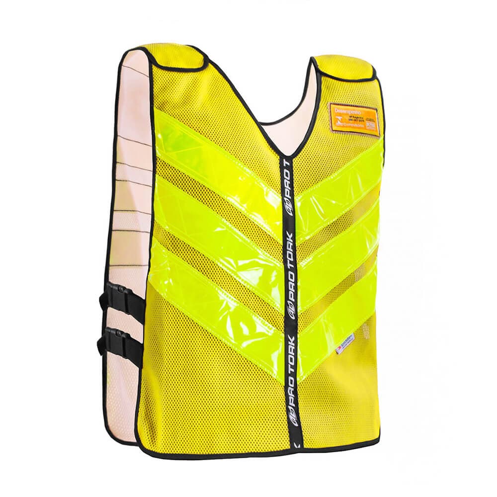 Colete Refletivo One Tamanho G Amarelo CLR-03AM - Pro Tork