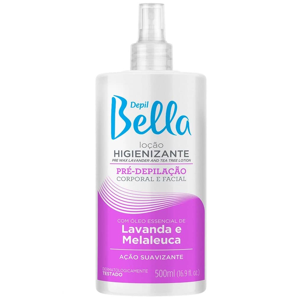 Loção Pré Depilação Lavanda e Malaleuca 500ml - Depil Bella