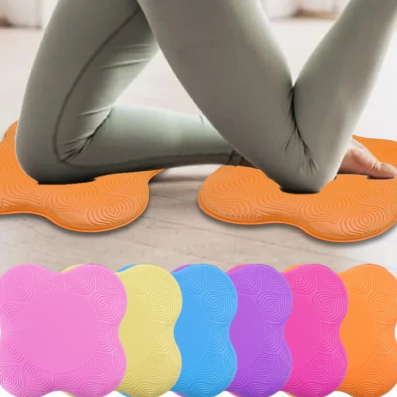 Joelheiras De Ioga De 4 Unidades-Almofada De Suporte Plano De Pilates Espuma TPE Macia-Para Joelhos , Cotovelos , Pulsos