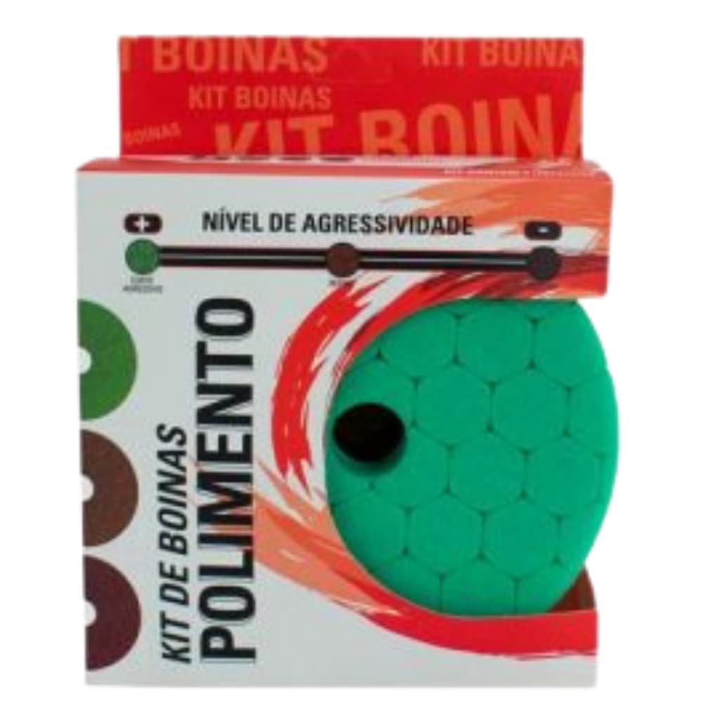KIT 3 BOINAS DE 5 POLEGADAS POLIMENTO COMPLETO SGT